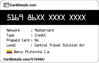Card Details: 516986