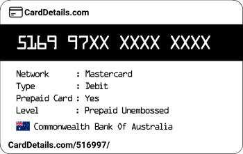 Card Details: 516997
