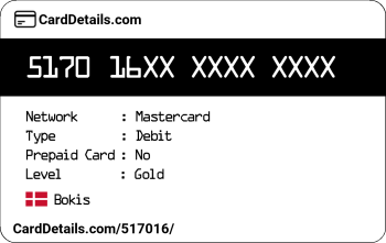 Card Details: 517016