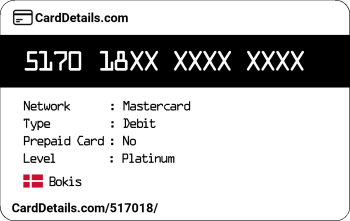 Card Details: 517018