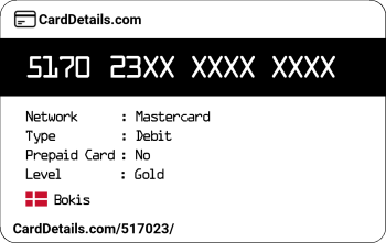 Card Details: 517023