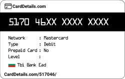Card Details: 517046