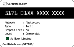 Card Details: 517101