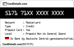 Card Details: 517171