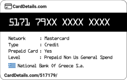Card Details: 517179