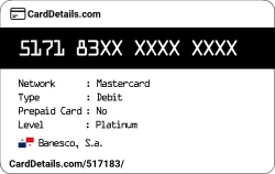 Card Details: 517183