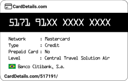 Card Details: 517191