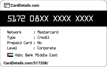 Card Details: 517208