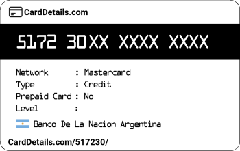 Card Details: 517230