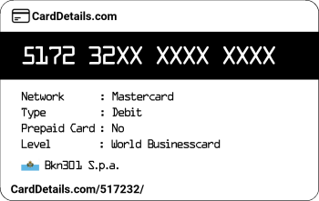 Card Details: 517232