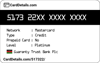 Card Details: 517322