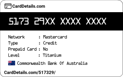 Card Details: 517329