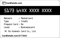 Card Details: 517364