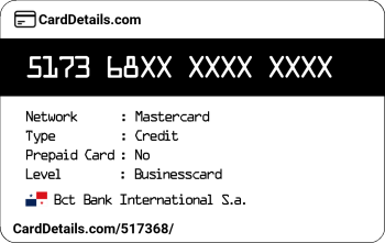 Card Details: 517368