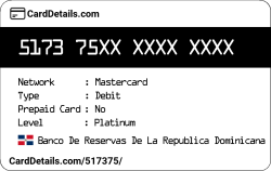 Card Details: 517375