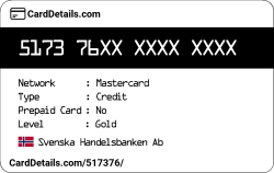 Card Details: 517376