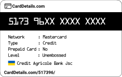 Card Details: 517396