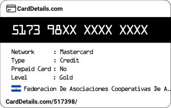 Card Details: 517398