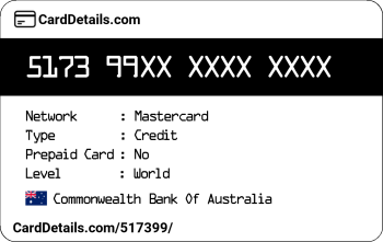 Card Details: 517399