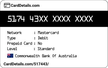 Card Details: 517443