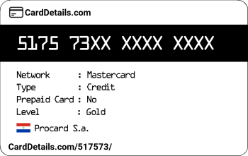 Card Details: 517573
