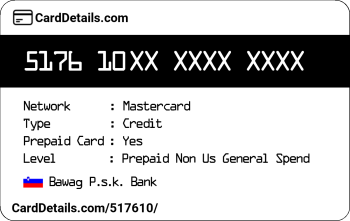 Card Details: 517610