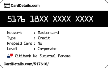 Card Details: 517618