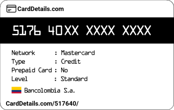 Card Details: 517640