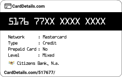 Card Details: 517677