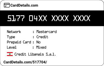 Card Details: 517704