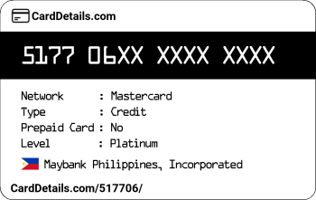 Card Details: 517706