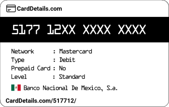 Card Details: 517712