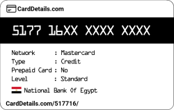 Card Details: 517716