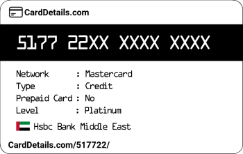 Card Details: 517722