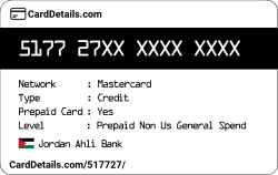 Card Details: 517727