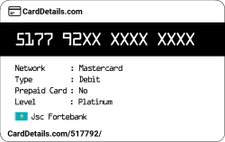 Card Details: 517792