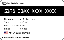 Card Details: 517801