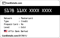 Card Details: 517811