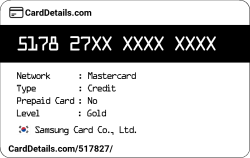 Card Details: 517827