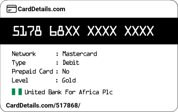 Card Details: 517868
