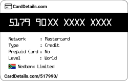 Card Details: 517990