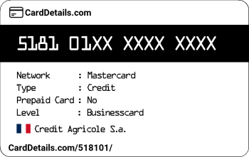 Card Details: 518101
