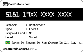 Card Details: 518119