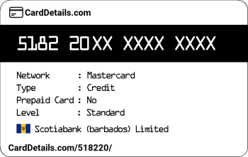 Card Details: 518220