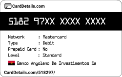 Card Details: 518297