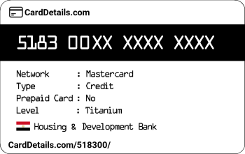 Card Details: 518300