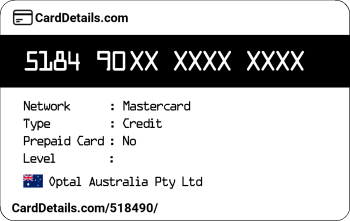 Card Details: 518490