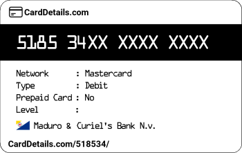 Card Details: 518534