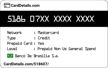 Card Details: 518607