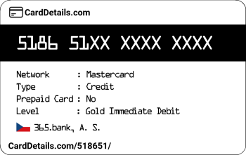 Card Details: 518651